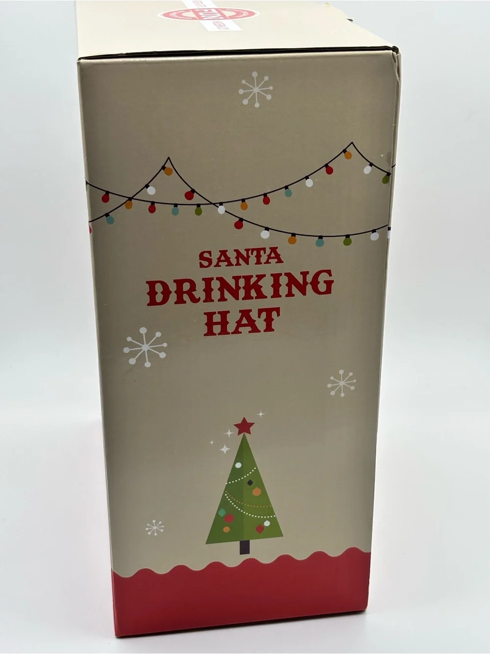 Christmas Santa Drinking Hat Retro Gifts Red Holiday Party Hat  NEW